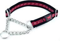 🐶 tuff pupper martingale collar for dogs: ideal training tool, non-pulling dog collar with adjustable gentle nylon &amp; steel chain, optimized sizing for all breeds логотип