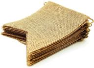 goer 20 pcs diy natural burlap banners: perfect decoration for easter, thanksgiving, graduation, birthday, wedding, baby shower - 16.5ft - includes 2 bow ribbons logo