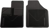 husky liners front floor mats - fits 2001-2006 mdx, 2005-2007 terraza/uplander in black - 51141 logo