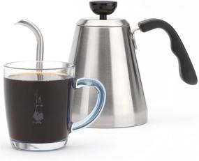 img 1 attached to 🔥 Чайник Bialetti с гусиным горлышком для плиты, 1L: Точный разлив и стильный дизайн