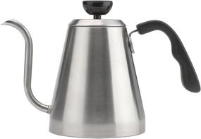 img 4 attached to 🔥 Чайник Bialetti с гусиным горлышком для плиты, 1L: Точный разлив и стильный дизайн