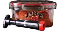 🍖 jim beam vacuum sealed pump: speedy air removal for perfect bbq marination - beef, chicken, fish logo