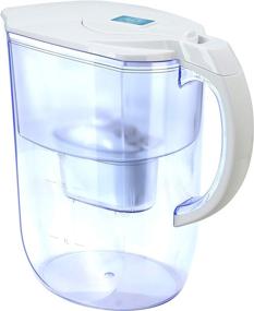 img 1 attached to EHM Ultra Premium Water Pitcher- 3.8L, Activated Carbon Filter- 💧 Healthy, Clean, Toxin-Free Mineralized Pure Water in Minutes - 2021 Model (White)