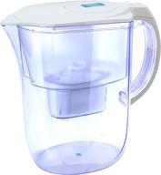 ehm ultra premium water pitcher- 3.8l, activated carbon filter- 💧 healthy, clean, toxin-free mineralized pure water in minutes - 2021 model (white) logo