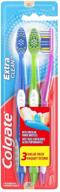 🪥 colgate extra clean full head soft toothbrush - pack of 3 logo