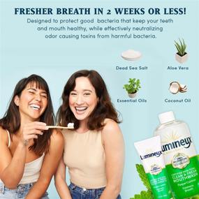 img 1 attached to 🌿 Lumineux Oral Essentials Clean & Fresh Breath Kit - 2x 16oz Mouthwash, 2x 3.5oz Toothpaste, Bamboo Toothbrush, Certified Non-Toxic, Fresh Breath in 14 Days, Fluoride & Alcohol-Free