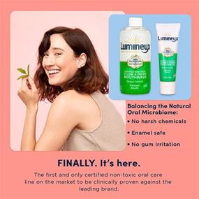 img 3 attached to 🌿 Lumineux Oral Essentials Clean & Fresh Breath Kit - 2x 16oz Mouthwash, 2x 3.5oz Toothpaste, Bamboo Toothbrush, Certified Non-Toxic, Fresh Breath in 14 Days, Fluoride & Alcohol-Free