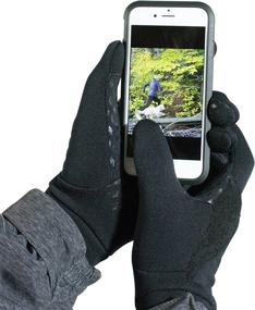 img 2 attached to 🏃 Enhance Your Running Experience with TrailHeads Men’s Black Touchscreen Gloves - Power Stretch & Lightweight