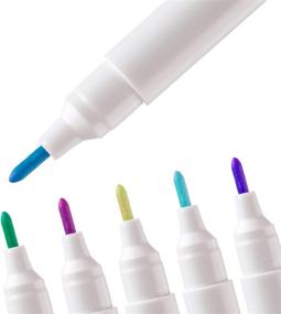 img 3 attached to 🖌️ Snsowed 18 Count 6 Color Disappearing Erasable Ink Fabric Marker Pen: Perfect Sewing Tool for Tailor's Chalk Gel Pens