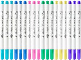 img 4 attached to 🖌️ Snsowed 18 Count 6 Color Disappearing Erasable Ink Fabric Marker Pen: Perfect Sewing Tool for Tailor's Chalk Gel Pens