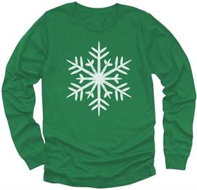 img 4 attached to ❄️ Cozy Kids Snowflake Sweater: Snowman Long Sleeve T-Shirt - Big White Sweatshirt