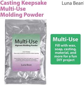 img 3 attached to Non-Toxic Alginate Molding Powder Refill - 1lb (454g) - Ideal for Anniversaries, Birthdays, & Family Fun - Create-a-Mold by Luna Bean: Perfect Hand Casting Kit