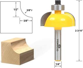 img 1 attached to 🔪 Cove Edging Molding Router Bit: Perfect Tool for Flawless Edge Finishing