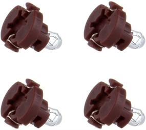 img 1 attached to 🔆 cciyu Pack of 4 Replacement Warm White T3 Neo Wedge Halogen Bulbs 12V for Dash A/C Climate Control Instrument Cluster Panel Dashboard Gauges Light