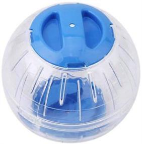 img 4 attached to 🐹 SANSHIYI 12CM Blue Hamster Mini Run-About Exercise Ball - Portable Transparent Jogging Running Sport Wheel Toys for Small Mice, Rats, Gerbils, and Rodents