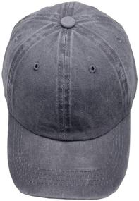 img 2 attached to 🧢 KKMKSHHG Toddler Baseball Distressed Adjustable Boys' Accessories, Hats, and Caps