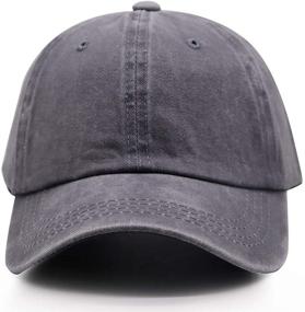 img 3 attached to 🧢 KKMKSHHG Toddler Baseball Distressed Adjustable Boys' Accessories, Hats, and Caps