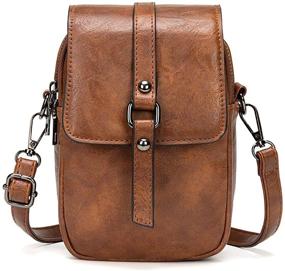 img 4 attached to Leather Crossbody Messenger Shoulder Handbag Women's Handbags & Wallets