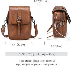 img 3 attached to Leather Crossbody Messenger Shoulder Handbag Women's Handbags & Wallets