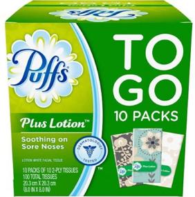 img 3 attached to 🧳 Платочки Puffs Plus Lotion в командировочном размере с карманным форматом (10 наборов по 10 платочков в каждом наборе)