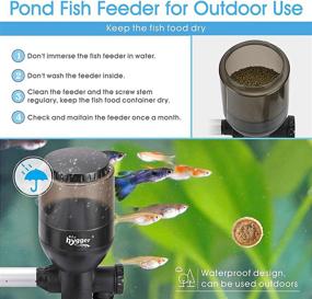 img 1 attached to 🐠 Efficient hygger LCD Control Automatic Pond Fish Feeder - 5.5L Capacity, DC 12V