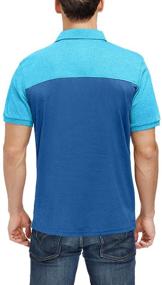 img 2 attached to Men's Moisture Wicking Performance Shirts - Black and Blue Active Clothing