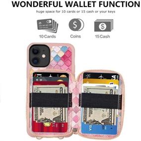 img 1 attached to ZVE Pattern Print Wallet Case Compatible With IPhone 12 Mini(2020) Cell Phones & Accessories