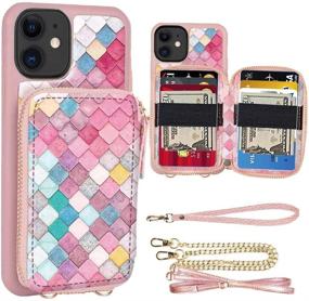 img 4 attached to ZVE Pattern Print Wallet Case Compatible With IPhone 12 Mini(2020) Cell Phones & Accessories