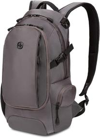 img 4 attached to SwissGear Daypack Backpacks Grey Ballistic Backpacks
