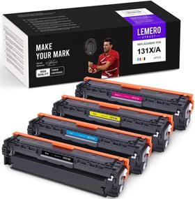 img 4 attached to 🖨️ LemeroUtrust Compatible Toner Cartridge Replacement for HP 131A 131X: High-Quality 4-Pack for Colorful Laserjet Pro Printers