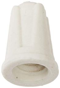img 1 attached to NSI TOP-L-D Easy-Twist Large Ceramic Wire Connector, 18-8 🔌 AWG, 600V Splice Wire, Max 1000F, White, Pack of 15
