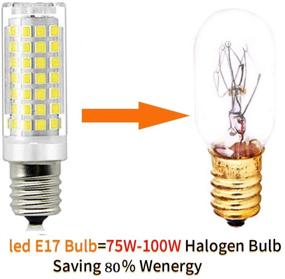 img 4 attached to Energy-Efficient Microwave Oven Appliance LED Bulb (Pack of 2) - 70W Halogen Equivalent - Daylight White 6000K - Dimmable - Ceramic Body