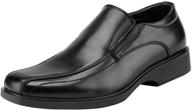 bruno state 01 black leather loafers men's shoes logo