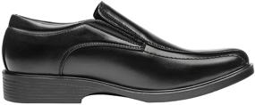 img 1 attached to Bruno State 01 Black Leather Loafers Men's Shoes