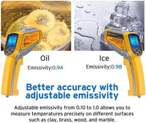 img 2 attached to 🌡️ Etekcity Lasergrip 1025D Thermometer Gun: Accurate Temperature Measurement from 58℉ to 1022℉