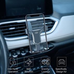 img 1 attached to 📱 BeHave Car Phone Holder: Perfect Fit for Mazda 3 2019-2021 | Air Vent Mount | Compatible with All Phones