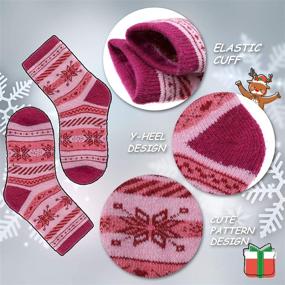 img 1 attached to Children Toddler Thermal Cotton Snowflake