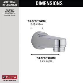 img 1 attached to 🚿 Delta RP17453 Delta Tub Spout, Chrome Finish, Standard Size