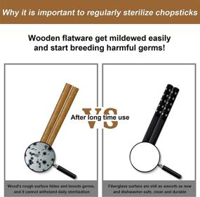 img 1 attached to VIWIK Fiberglass Chopsticks: Reliable Reusable Dishwasher-Friendly Food Service Equipment & Supplies