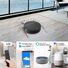 img 2 attached to 🤖 BAGO Robot Vacuum Cleaner: 2000Pa Strong Suction, Self-Charging & Quiet Slim with 600ML Dustbin - Ideal for Pet Hair, Tile Floor, Hard Floor, Low Pile Carpet!