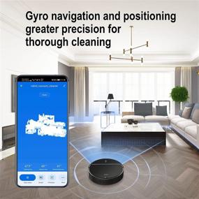 img 3 attached to 🤖 BAGO Robot Vacuum Cleaner: 2000Pa Strong Suction, Self-Charging & Quiet Slim with 600ML Dustbin - Ideal for Pet Hair, Tile Floor, Hard Floor, Low Pile Carpet!