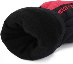 img 2 attached to Waterproof Winter Snowboarding Gloves for Girls - RunRRIn Girls' Accessories
