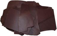 🐄 bourbon brown 12 ounce cow leather chips & scraps: thick trimming pieces (3.5mm) for craft, workshop, and hide & drink logo