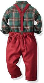 img 2 attached to 👔 Moyikiss Studio: Stylish Boys' Clothing Sets with Gentleman Suspenders