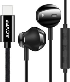 img 4 attached to AGVEE Digital Headphones Earphones Microphone Cell Phones & Accessories