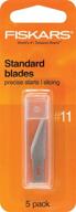 🔪 fiskars 196010-1006 standard no. 11 blades, 5 pack, orange logo