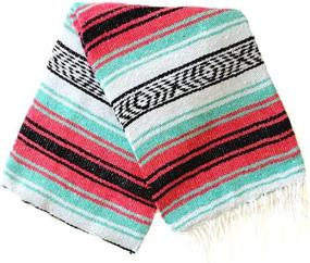 img 4 attached to Authentic Del Mex Classic Mexican 🌵 Falsa Blanket Vintage Style (Cali): Experience Timeless Elegance!