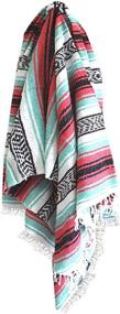 img 3 attached to Authentic Del Mex Classic Mexican 🌵 Falsa Blanket Vintage Style (Cali): Experience Timeless Elegance!