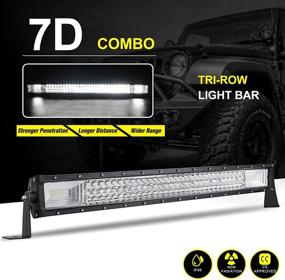 img 3 attached to 🚗 Upgrade Your Vehicle's Lighting with AUTOSAVER88 32-inch LED Light Bar Triple Row 378W - Perfect for Trucks, SUVs, ATVs, and More!