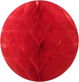 img 3 attached to 🎉 Pack of 5 Red 6-inch Honeycomb Tissue Ball Party Decorations for Weddings, Birthdays, Baby Showers, and Nursery Décor by Wrapables